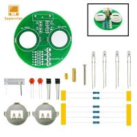 ซูเปอร์สตาร์ในการบัดกรีบอร์ด PCB โมดูลไจโรแบบทำมืออิเล็กทรอนิกส์ไฟกระพริบของตกแต่งงานปาร์ตี้ LED อุปกรณ์การเชื่อมไจโรอิเล็กทรอนิกส์แบบทำมือชุดเชื่อมชุดอิเล็กทรอนิกส์ดีไอวายชุดลูกข่าง