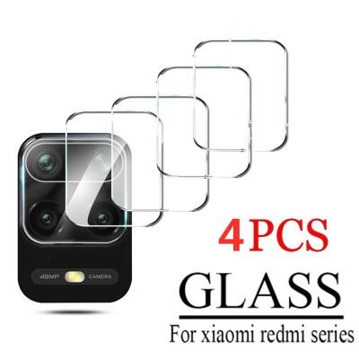 [spot goods66]กระจกกล้องถ่ายรูป4ชิ้นสำหรับ Xiaomi Redmi Note 9 10 11 9S 10T 8 12 A1 X4 Pro เลนส์แม็กซ์ฟิล์มป้องกัน Poco X3 M3 NFC