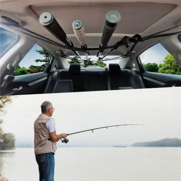 2PCS Car Fishing Rod Stand Fixing Strap Band Fishing-Rod Holder Stand Rack  Adjustable Wear-Resistant Durable Holder Belt : : Sports & Outdoors
