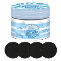 Car Cleaning 2-in-1 Gel Putty With Coaster Detailing Tools Vents Seats Computer