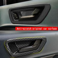 For 2022+ Carbon Fiber Inner Door Handle Frame Trim Stickers Interior Door Bowl Decoration Accessories