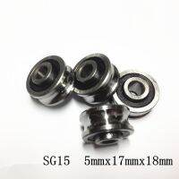 10pcs SG15 U groove bearing 5mmx17mmx8mm double row sealed ball bearing for 6mm linear guide rail