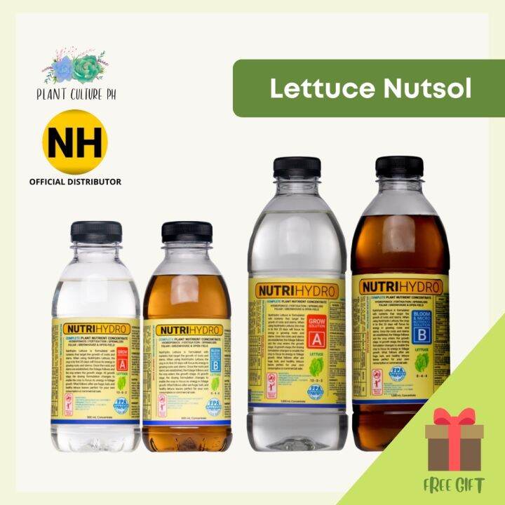 Lettuce Nutsol NutriHydro Nutrient Solution Concentrate 500ml 1L ...