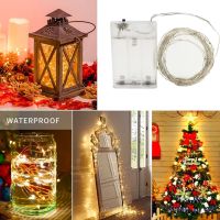 New 2M 5M 10M Copper Wire LED String Light AA Battery Holiday Lighting Fairy Garland For Christmas Tree Wedding Party Decoration