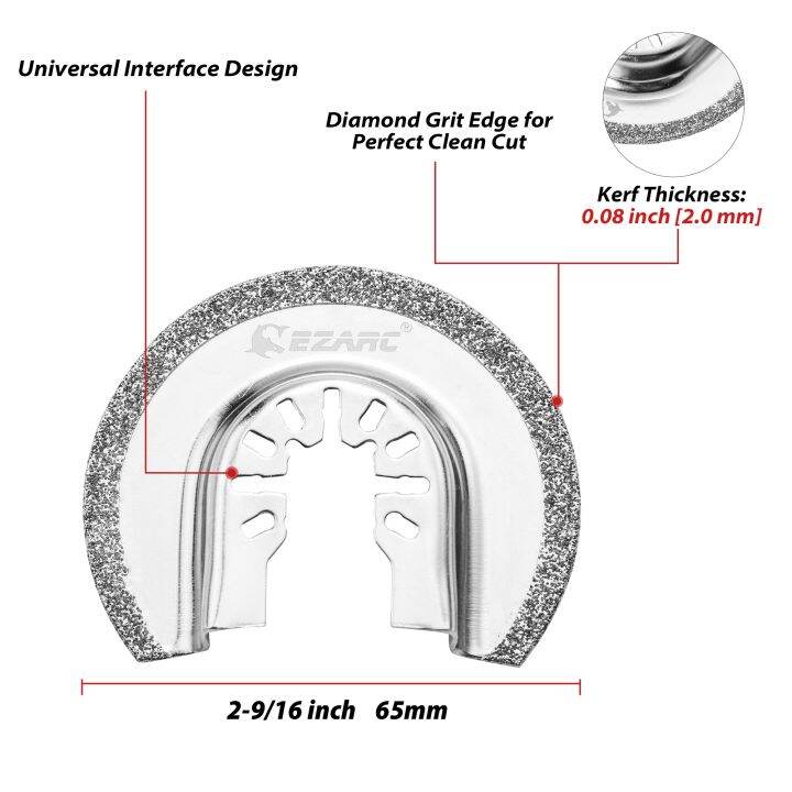 ezarc-2pcs-oscillating-multi-tool-semi-circle-diamond-blades-mortar-cutting-saw-blade-for-grout-removal-and-soft-tile-cut-do63c