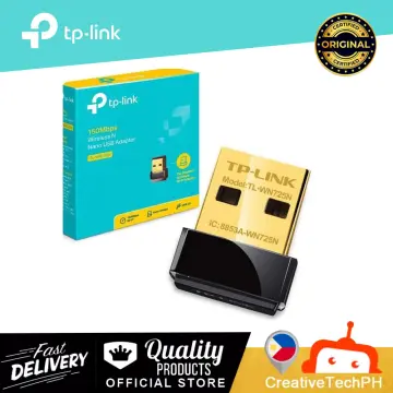 Shop Tp-link Tl-wn725n 150mbps Wireless N Nano Usb Adapter Wifi Adapter Wifi  Receiver Wifi Dongle Tp with great discounts and prices online - Nov 2023 |  Lazada Philippines