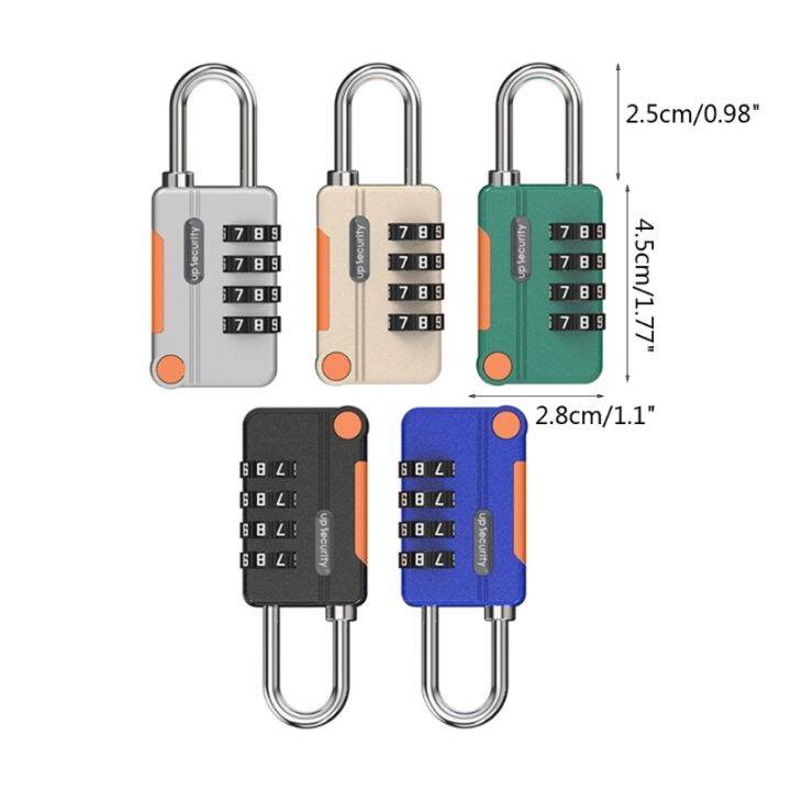 4หลัก-travel-combination-lock-อะลูมินัมอัลลอยกุญแจเป้ล็อคความปลอดภัยรีเซ็ตได้ล็อคกระเป๋าเดินทาง-weather-proof