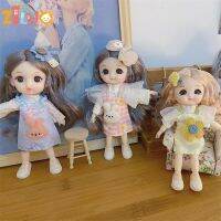 (Popular toys) 2022 17เซนติเมตรตุ๊กตา BJD สำหรับสาวๆ1/8ด้วยเสื้อผ้าน่ารักของเล่น Kawaii ของเล่นเด็กวันเกิดของขวัญคริสต์มาส2-4 6ปี