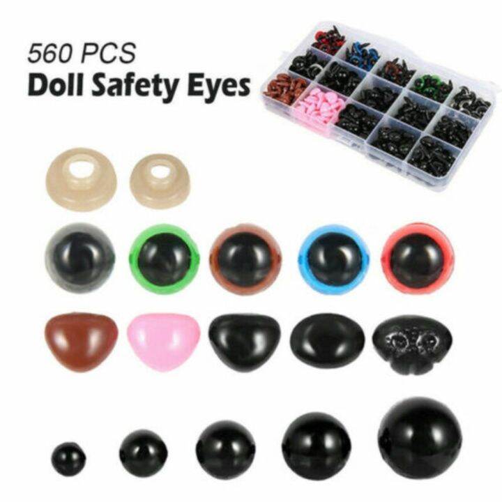 UNDERGRUOUND DISTILL65UN5 560Pcs Plastic Safety Noses Eyes and Washers