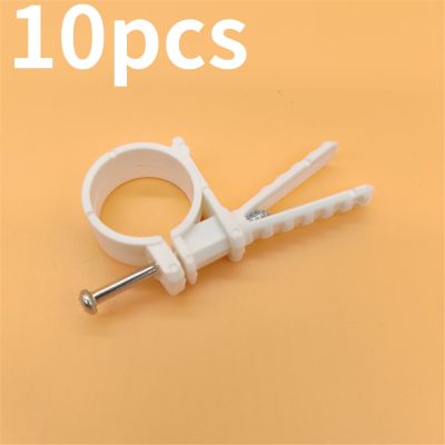 10pcs PPR Expansion Tube Clamp 25P Type Tube Clamp Clip PPR Fixed Card 32 20 Water Pipe Clamp With Nail P Type Card