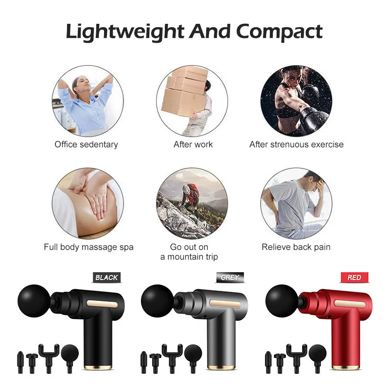 Fascia Gun Mini Massager Household Massage Cannon Machine Whole