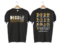 Messis Career 43 Championship Commemorative Black and White Short Sleeve