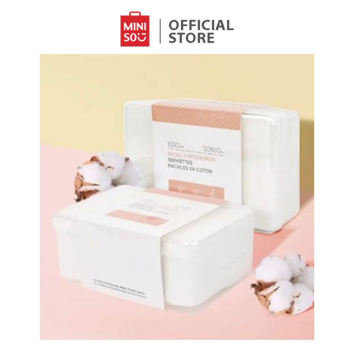 MINISO Cotton Pads in Containers (Normal 1000 Count/ Combination of