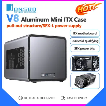 Jonsbo V8 Mini-ITX Case - Grey