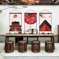 【CW】 Chinese Poster Architecture Paper Umbrella Wall Canvas Painting Picture