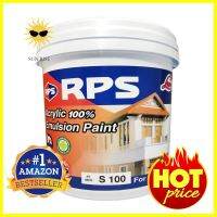 สีน้ำทาภายนอก RPS LONGCOAT L200 สีขาว เนียน 2.5 แกลลอนWATER-BASED EXTERIOR PAINT RPS LONGCOAT L200 WHITE SHEEN 2.5GAL **คุณภาพดี**