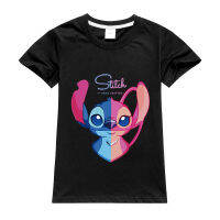 Stitchs เสื้อผ้าเด็กแขนแขนสั้นคอกลมของเด็กผู้หญิงเสื้อยืดผ้าบางผ้าฝ้าย100% สำหรับเด็กเด็กผู้ชายเด็กผู้หญิงฤดูร้อน0000