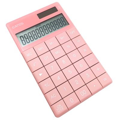 EATES Q5 Handheld Desktop Calculator With12 Digit Display and Solar Dual Power Supply Standard Function Calculators