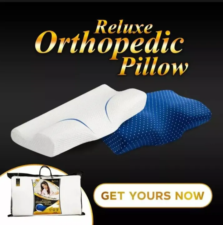 RELUXE™ CONTOURED CERVICAL ORTHOPEDIC MEMORY FOAM PILLOW LARGE SIZE