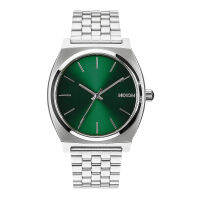 Nixon Time Teller รุ่น NXA0451696-00 นาฬิกาข้อมือผู้ชาย/ผู้หญิง สายสแตนเลส Silver/Green Sunray หน้าปัด 37 มม.