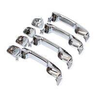 【CW】 4Pcs Door Handles Set 69210-02081 Accessory Outer Electroplating Front Rear