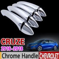 ชุดฝาครอบมือจับโครเมี่ยมสุดหรูสำหรับ Chevrolet Cruze 2016 2017 2018สำหรับรถซีดาน Chevy ฟักสติกเกอร์อุปกรณ์เสริมแต่งรถ