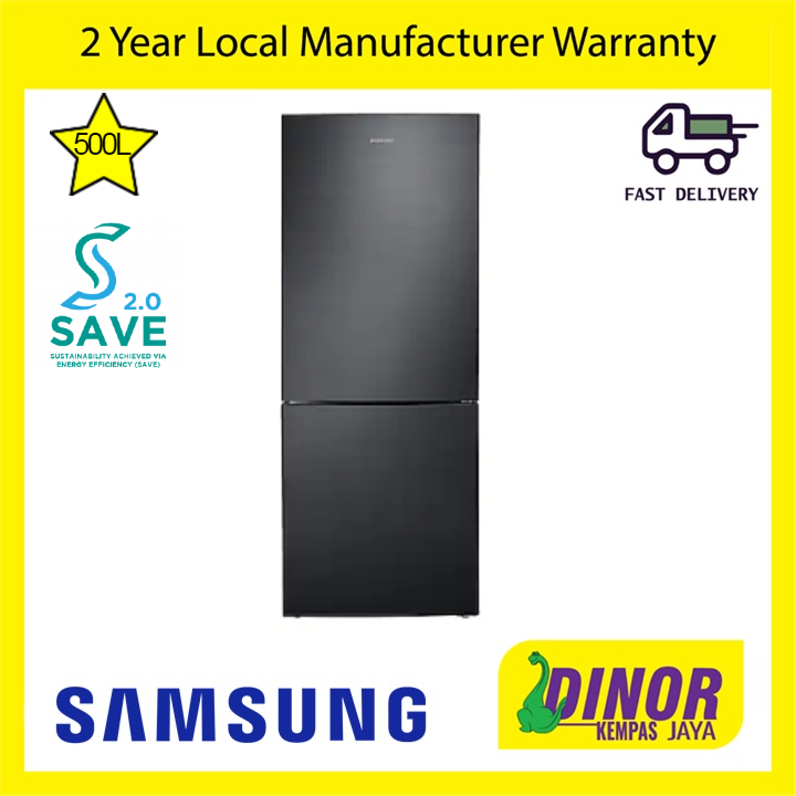 samsung rl4323rbabs 500l 2 door fridge