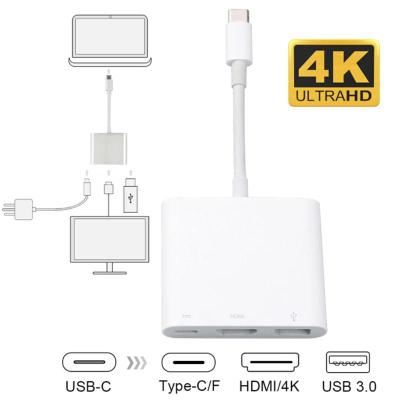usb Type C 3.1 to hdmi 4k usb 3.0  charging 3 in 1 cable