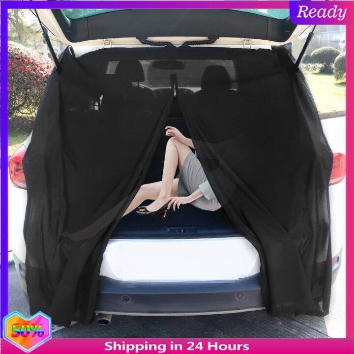Car Mosquito Net SUV Trunk Mosquito Screen Curtain Tail Window Mosquito Net Ventilation Sunshade