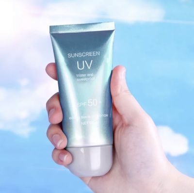 Sunscreen UV ครีมกันแดดครีมกัน UV ที่มีประสิทธิภาพ กันน้ำ ซึมเร็ว เกลี่ยง่าย SPF50++ ไม่ทำให้หนักผิวหน้า -- SPUV