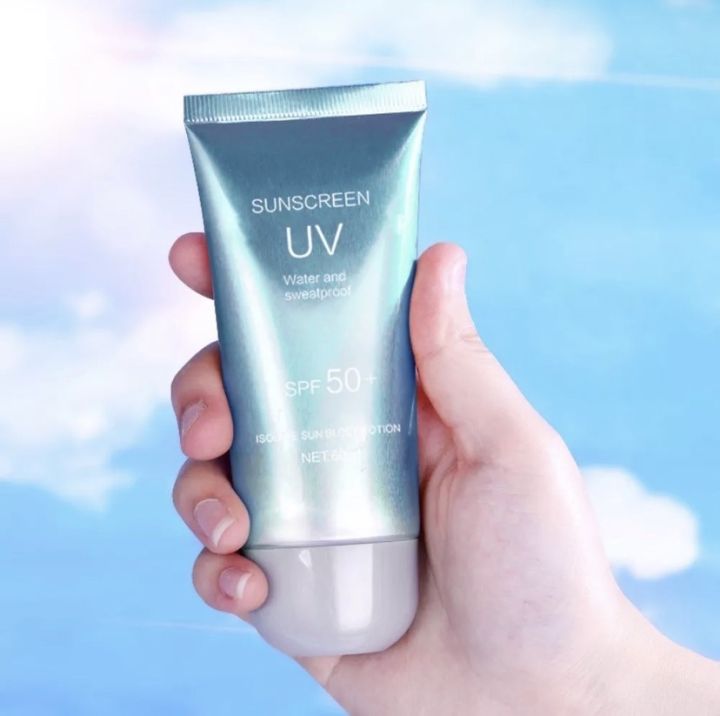 sunscreen-uv-ครีมกันแดดครีมกัน-uv-ที่มีประสิทธิภาพ-กันน้ำ-ซึมเร็ว-เกลี่ยง่าย-spf50-ไม่ทำให้หนักผิวหน้า-spuv