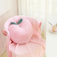 40cm Creative Simulation Fruit Plush Toy Stuffed Peach Cushion Super Soft Peaches Pillow Lovely Gift For Girl Kids