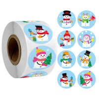 50-500pcs 2.5cm Christmas Cartoon Sticker Kids Christmas New Year Gift Packing Sealing Sticker Party Adhesive Lable Stickers Labels