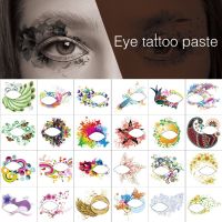 Single Eye Tattoo Stickers Variety Eye Shadow Fake Tattoo Disposable for Makeup Dance Stage Performance Music Festival Fashion Stickers