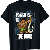 cartoon ocean Power Is In The Hook Portrait T-Shirt Fashion Tops For Men  Latest Models Of Short Sleeve Distro Original Premium