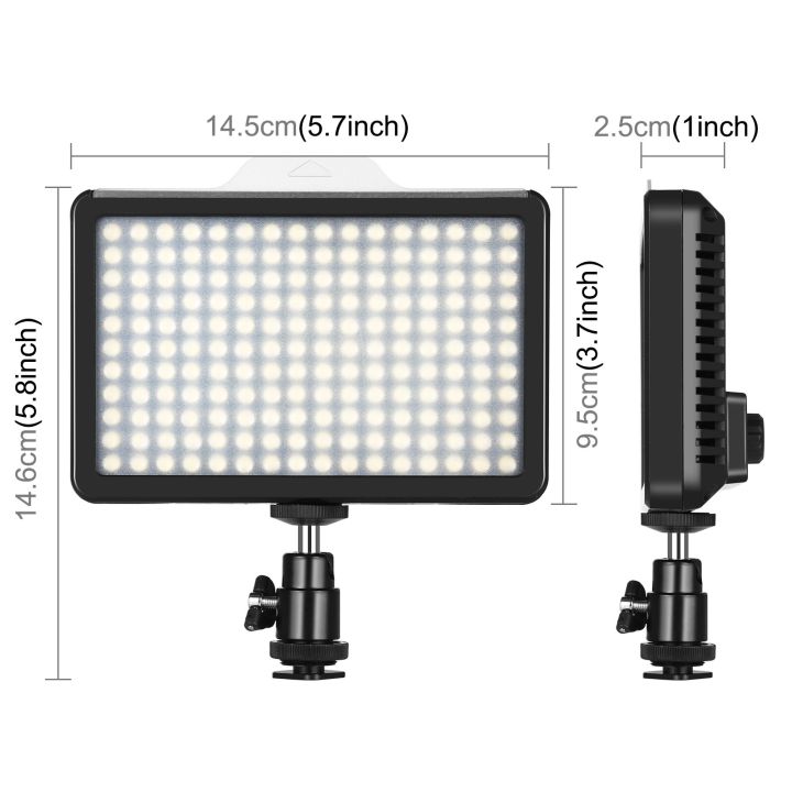 puluz-176-leds-dimmable-photography-studio-light-accessories-outdoor-live-broadcast-help-flash-for-camera-vlog12w-3300-5600k