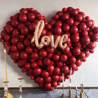 249Pcs Valentine Balloon Arch Red Love Heart Wall Balloons Garland Kit Valentines Day Decor Wedding Background Party Decor