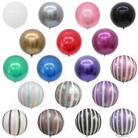 18/22/32Inch PVC Chrome Metal Bubble Balloons Round Globos Helium Air Balls Garland Supplies Birthday Party Wedding Decorations