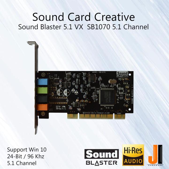 sound-card-creative-sound-blaster-5-1-vx-sb1070-5-1-channel-pci-มือสอง