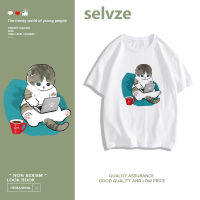 2023 newSELVZE （พร้อมส่งจากกทม มาถึงใน 3วัน）print T-shirt เสื้อยืดแขนสั้นพิมพ์ลายลูกแมวสุดน่ารัก T0129