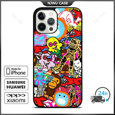 Billionaire Boys Club Collage Phone Case for iPhone 14 Pro Max / iPhone 13 Pro Max / iPhone 12 Pro Max / XS Max / Samsung Galaxy Note 10 Plus / S22 Ultra / S21 Plus Anti-fall Protective Case Cover