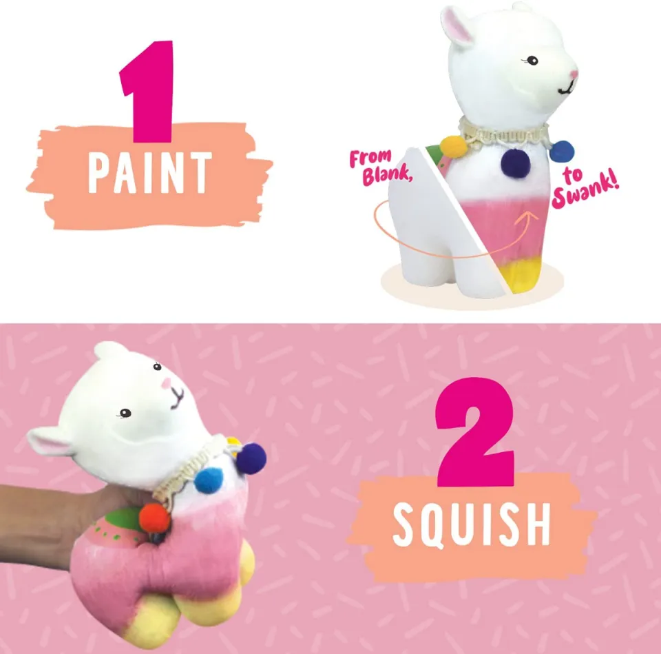 Arts and Crafts Gifts for Girls. DIY Alpaca Paint Your Own Squishies Kit. Top