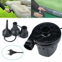 Electric Pump Dual purpose Car Electric Pump เครื่องสูบลมไฟฟ้า ที่สูบลมไฟฟ้า ขนาดเล็ก พกพาง่าย พร้อมหัว 3 ขนาด (สูบลมเข้า-ออกได้)