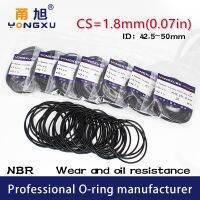☃ 20PCS/Lot Black NBR Sealing O-Ring CS1.8mm ID42.3/43.7/45/46.2/47.5/48.7/50x1.8mm oring Seal Rubber Gasket Rings Washer