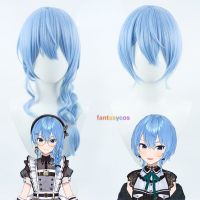 Vtuber Hololive Hoshimati Suisei Cosplay Wig Blue Heat Resistant Hair For Halloween Role Play Party Costume Wig + Free Wig Cap