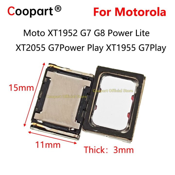 ลำโพงลำโพงเสียงดังกริ่งกระดิ่งเพลง2-10ชิ้นสำหรับ Motorola Moto XT1952 G7 G8 Power Lite XT2055 G7Power เล่น XT1955 G7Play อะไหล่สำรอง