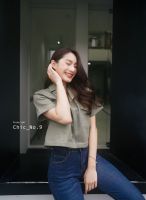 Chic No.9 - เสื้อครอปวินเทจ 5 สี ?ปัดซ้ายที่รูปเพื่อดูขนาดสินค้า