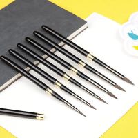 1pc Wolf Hair Detachable Paint Brush Metal Handle Travel Watercolor Painting Brushes for Gouache Drawing Art Supplies Paint Tools Accessories