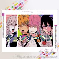 【LZ】☸✤  2023 New DIY Diamond Painting Japanese Anime Chainsaw Man Embroidery Kit Mosaic Picture Cross Stitch Kit Full Diamond Home Decor