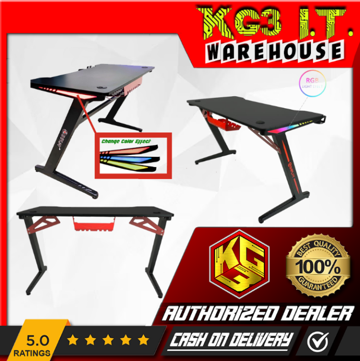 Gaming Desk Computer Desk Gaming Table Z Shaped Pc Gaming Workstation ...